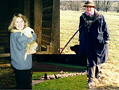 Anita & Evelyn + eine ganze Schafherde !